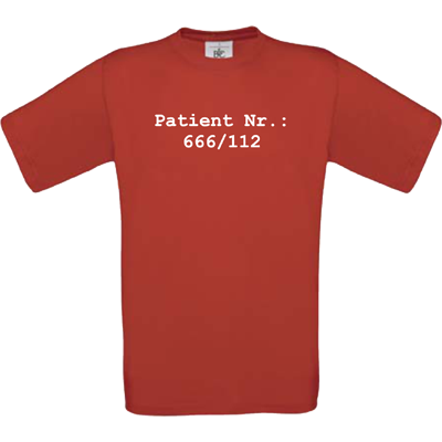 "Patient Nr. 666/112" rot