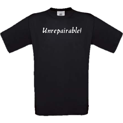 "Unrepairable" schwarz